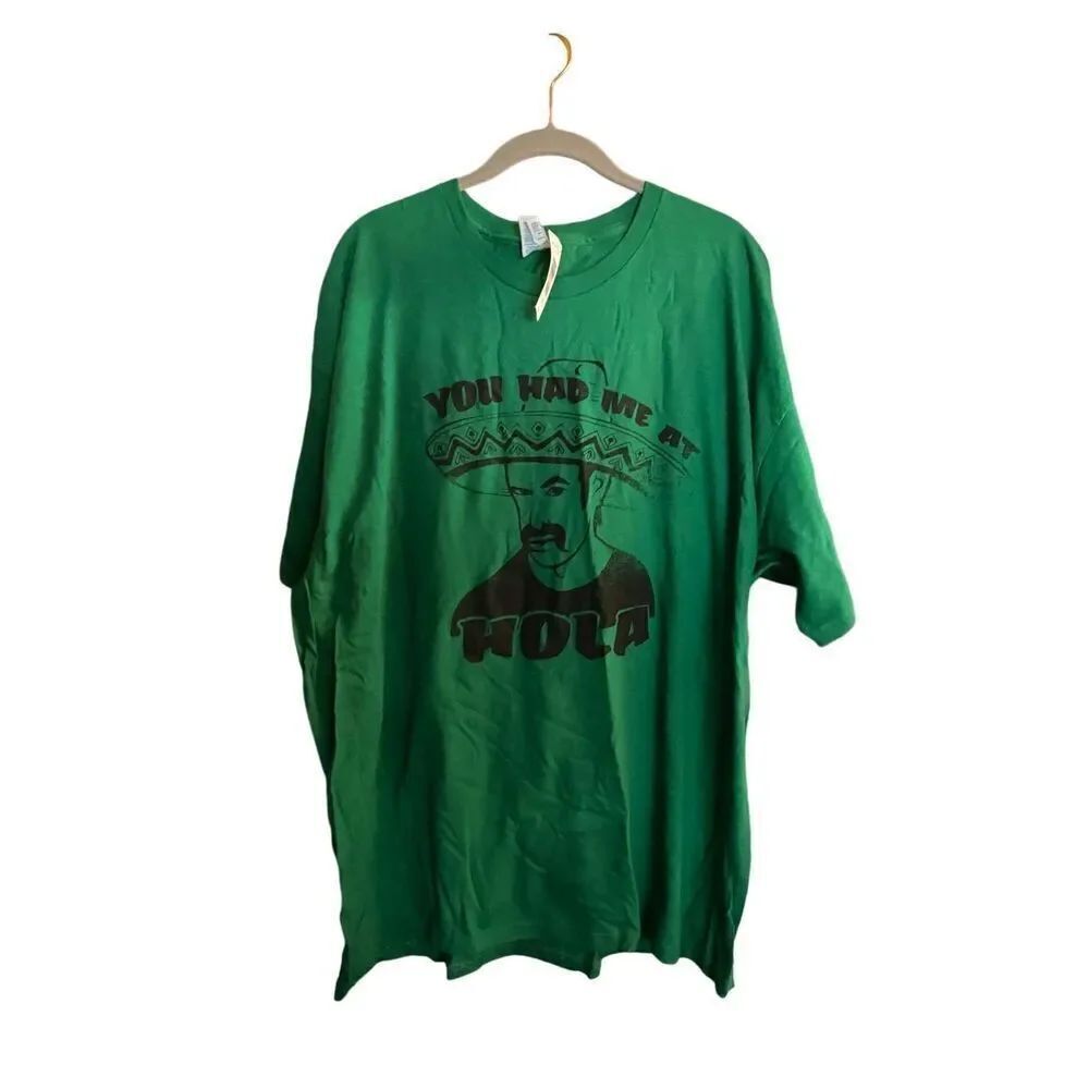 Delta NWT you had me at hola, green, short sleeve T-shirt, S/2 XL. I will kill.